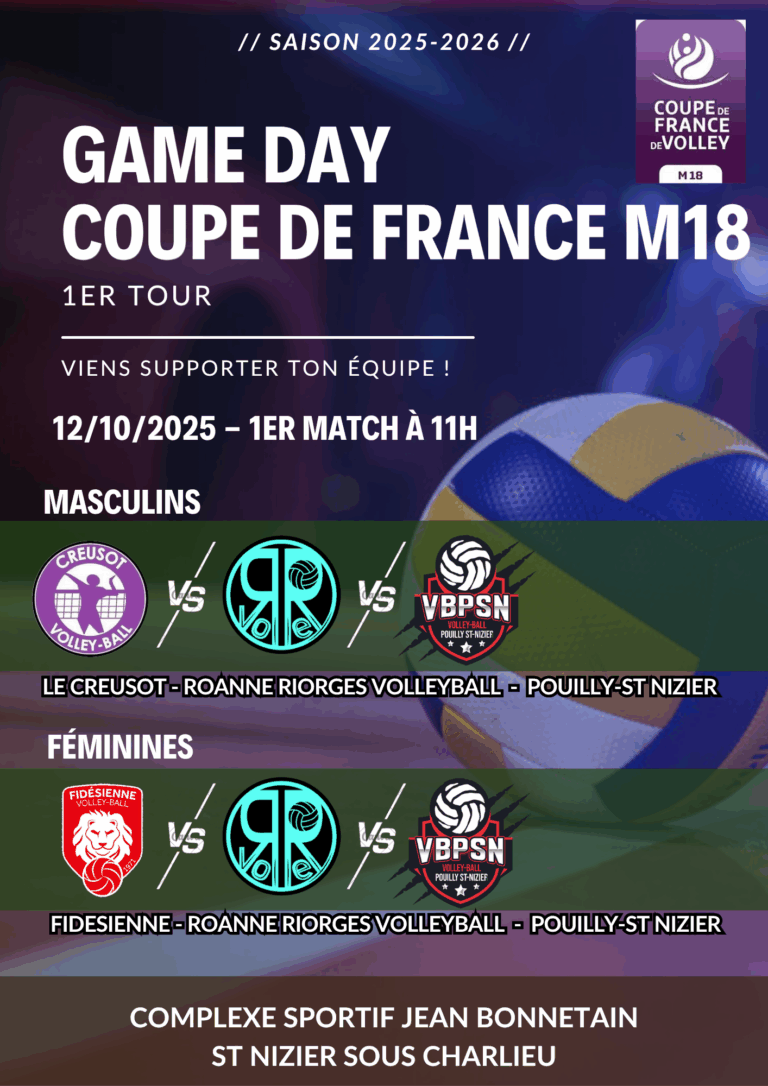 1er Tour Coupe de France M18