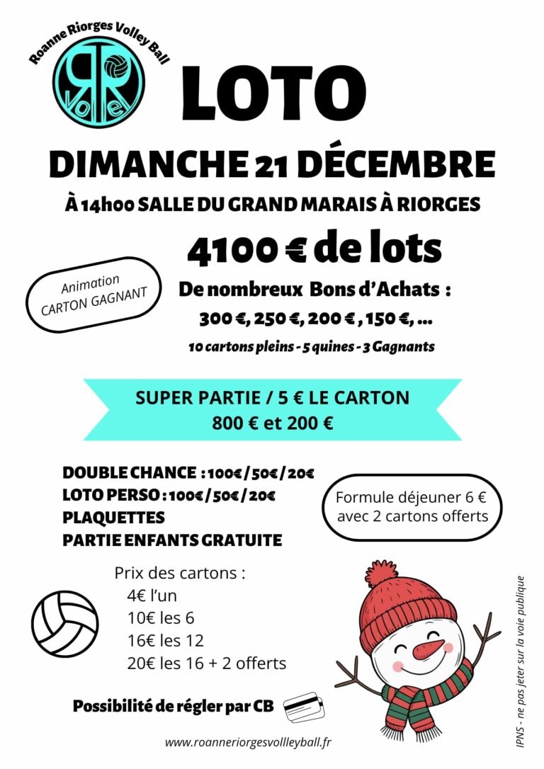 Programmation du mois de Décembre