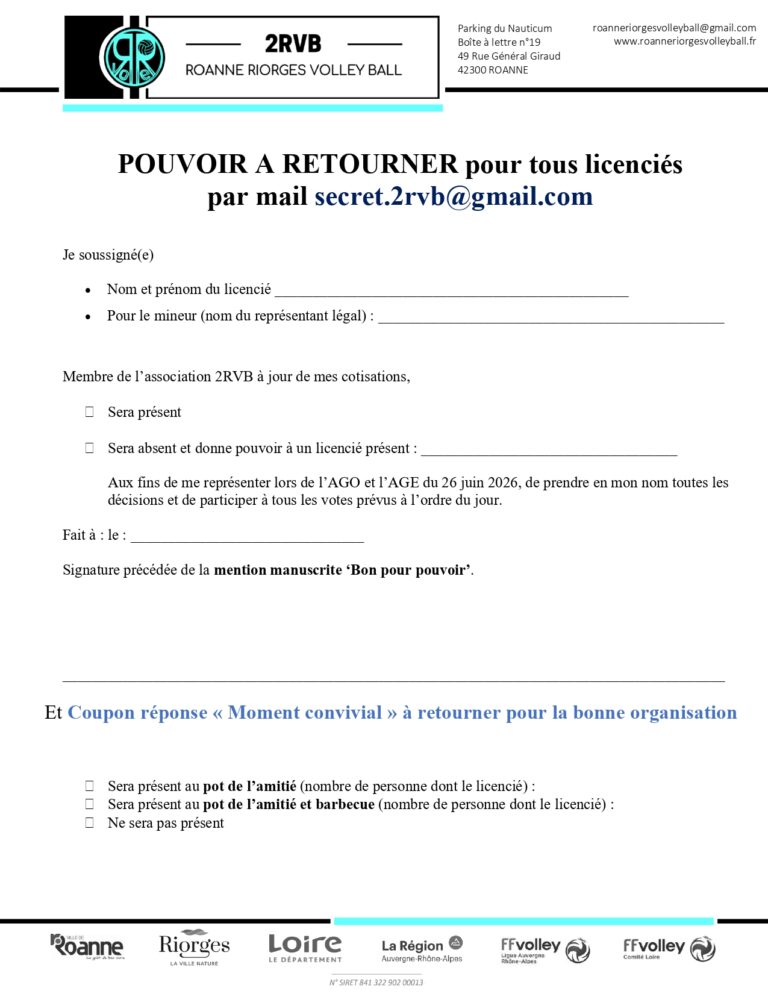 RAPPEL : AG 26 JUIN